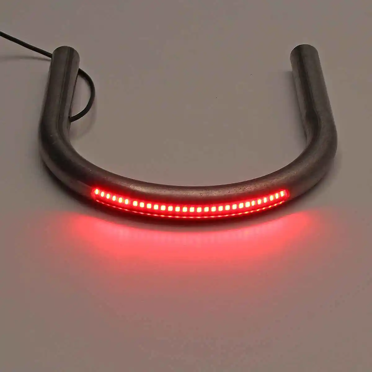 

230/235mm Motorcycle Backseat Rear Seat Hoop Bracket Frame with LED Tail Turn Signal Lights Lamp For Yamaha/Kawasaki/Suzuki