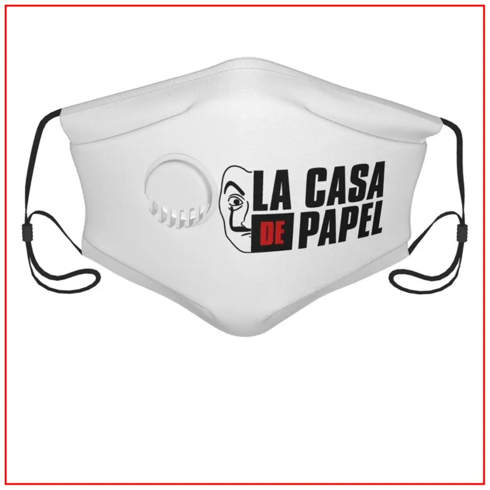 

La Casa De Papel Kids Men Women face mask Cute Reusable Breathable Under Eye Masks Fashion Cycling Facemasks for Filter