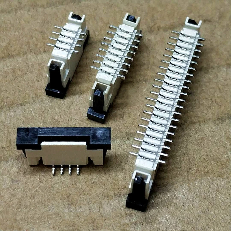 10 шт. вертикальные цельные розетки FPC/FFC 1 0 мм с соединительным замком 4P 6P 8P 10P 12P 14P