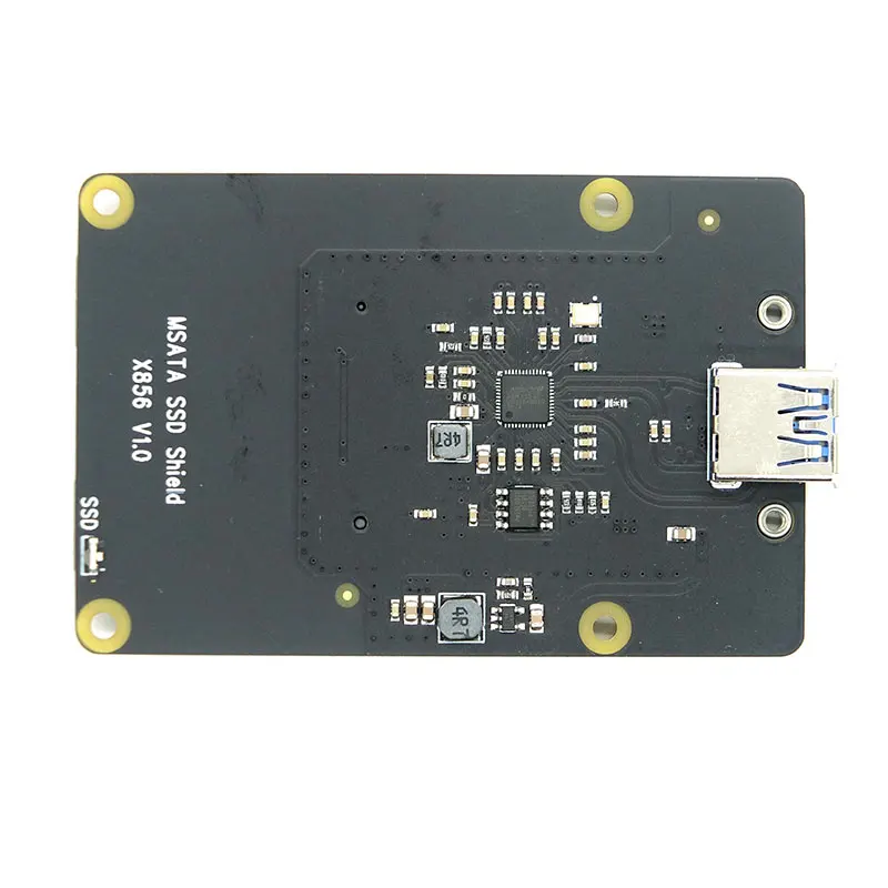 Плата расширения Raspberry Pi 4B + X856 V1.0 mSATA SSD умная плата mgmt X735 с автоматическим