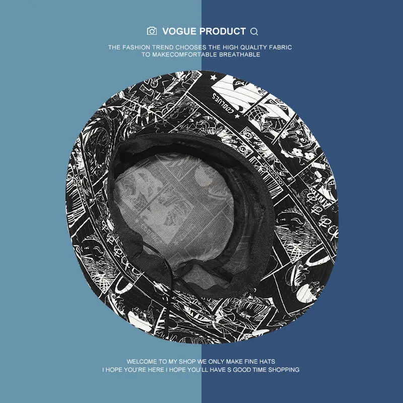 

Anime Accessories One Piece Luffy Zoro Sanji COS Cartoon Personality Graffiti Cap Couple Fashion Casual Student Fisherman Hat