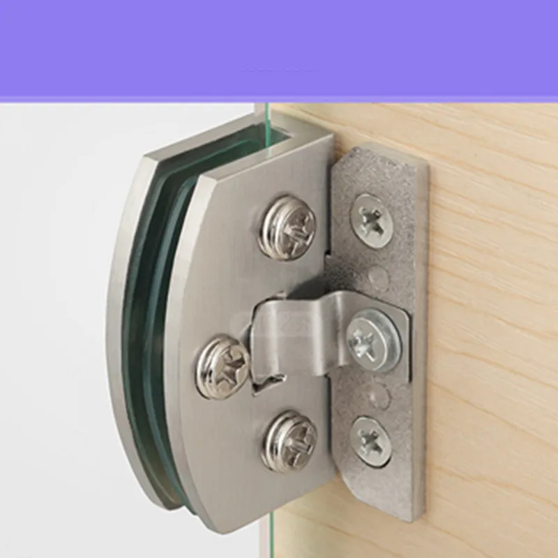 Фитинг для стеклянной двери без отверстия стеклянный шарнир зажим шкафа из