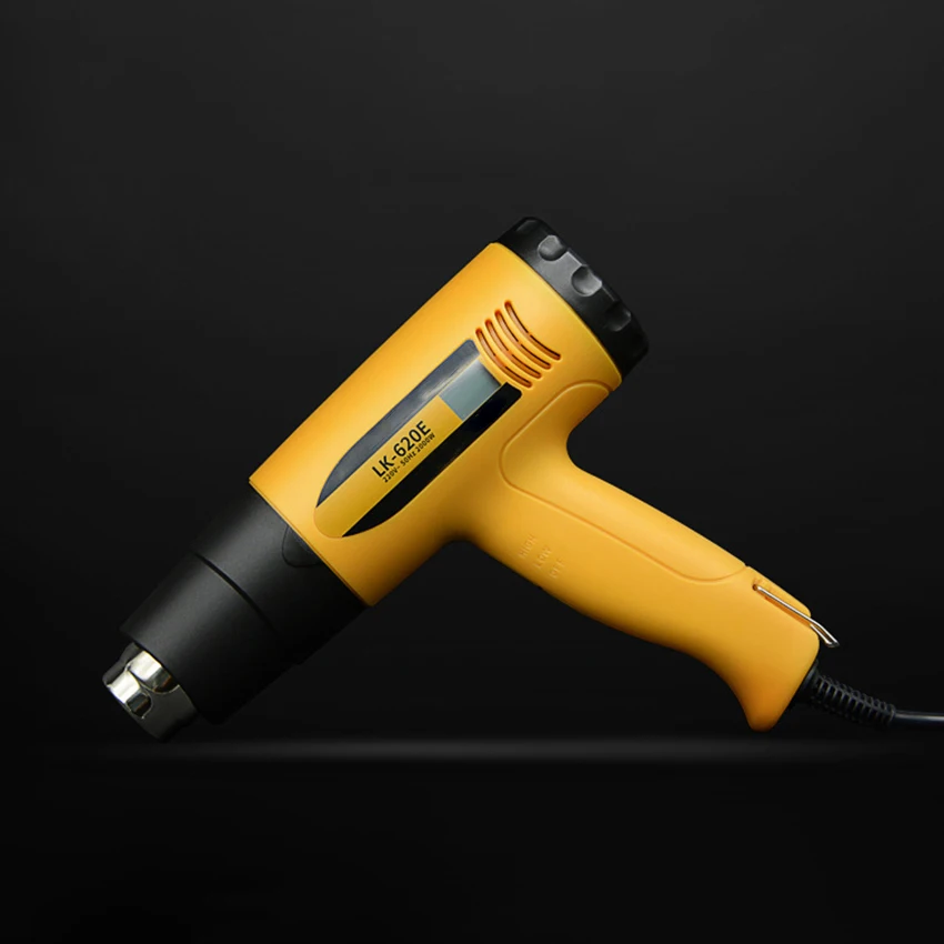 2000W Industrial Electric Hot Air Gun Thermoregulator Heat Gun Lcd Display Welding Torch Shrink Wrapping Thermal Power Tool 220V
