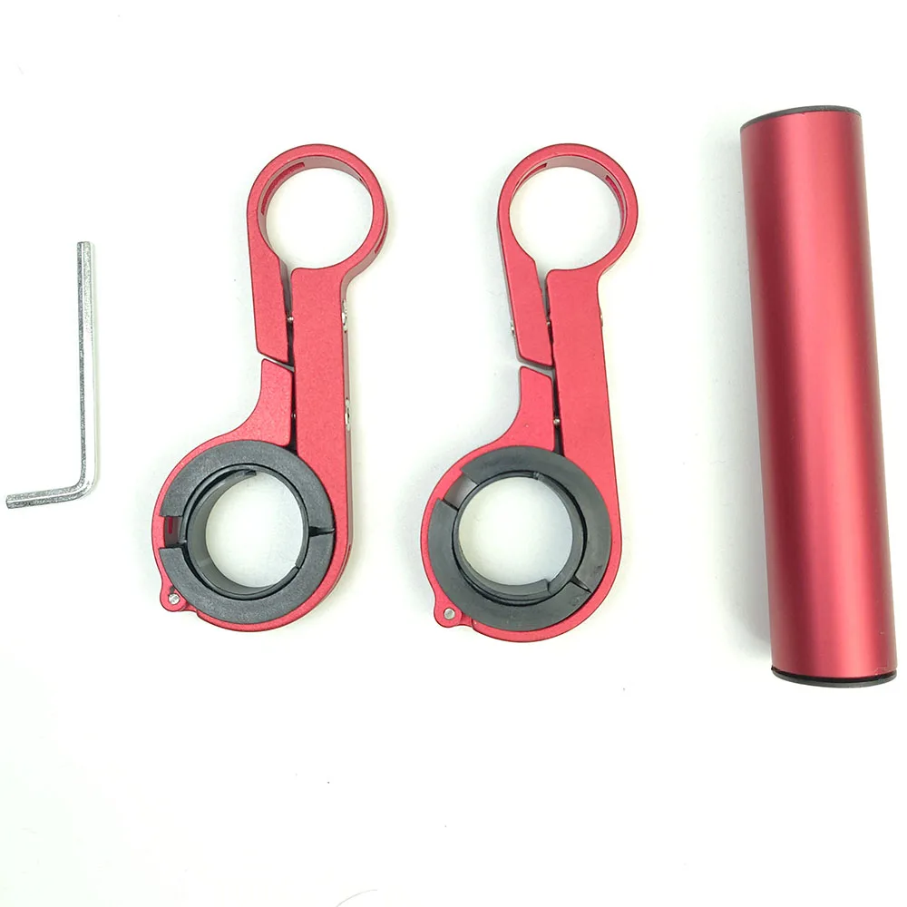 Red 10cm Когда-нибудь велосипедный руль расширитель горное крепление MTB велосипед руль расширитель Дисплей Крепление Велоспорт фара кронштейн - Цвет: Red 10cm