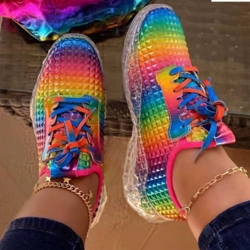 

Fashion Women Platform Breathable Sneakers Women Casual Sports Vulcanize Shoes Ladies Designer Shoes Tenis De Mujer Zapatillas