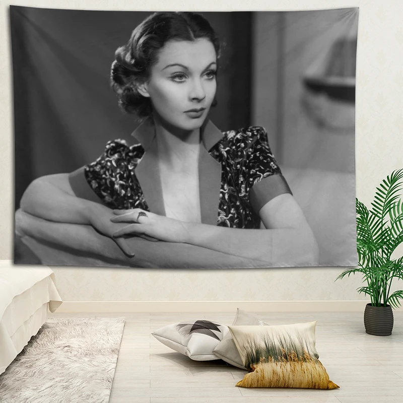 

Hot Sale Custom High Quality Vivien Leigh Wall Hanging HD Landscape 3D Printing Digital Printing Home Decoration Tapestry