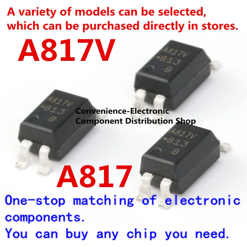10PCS/PACK HCPL-817-56BE A817V A817 SOP4 HCPL-817 SMD | Integrated Circuits