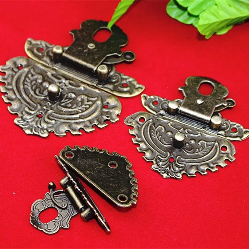 3 шт. антикварная защелка застежка твердая аграфный маленький замок деревянная