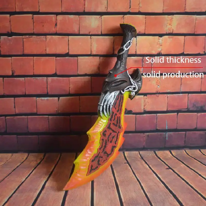 God Of War 3 Kratos нож пламя 1:1 модель Neca имитация оружия реквизит меч аниме окружающий