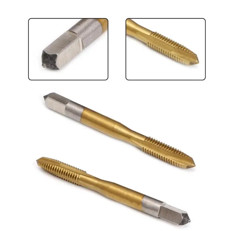 

M2/M2.5/M3/M3.5/M4 HSS Metric Straight Flute Thread Tap Plug Tap Screw U9P3