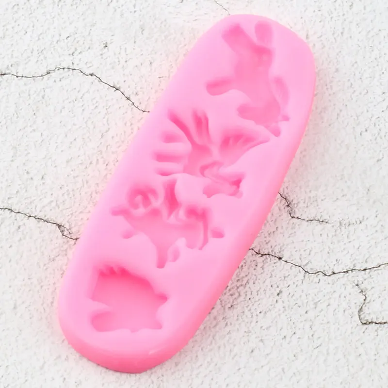 Силиконовые формы единорога для детского дня рождения помадка кекса инструменты