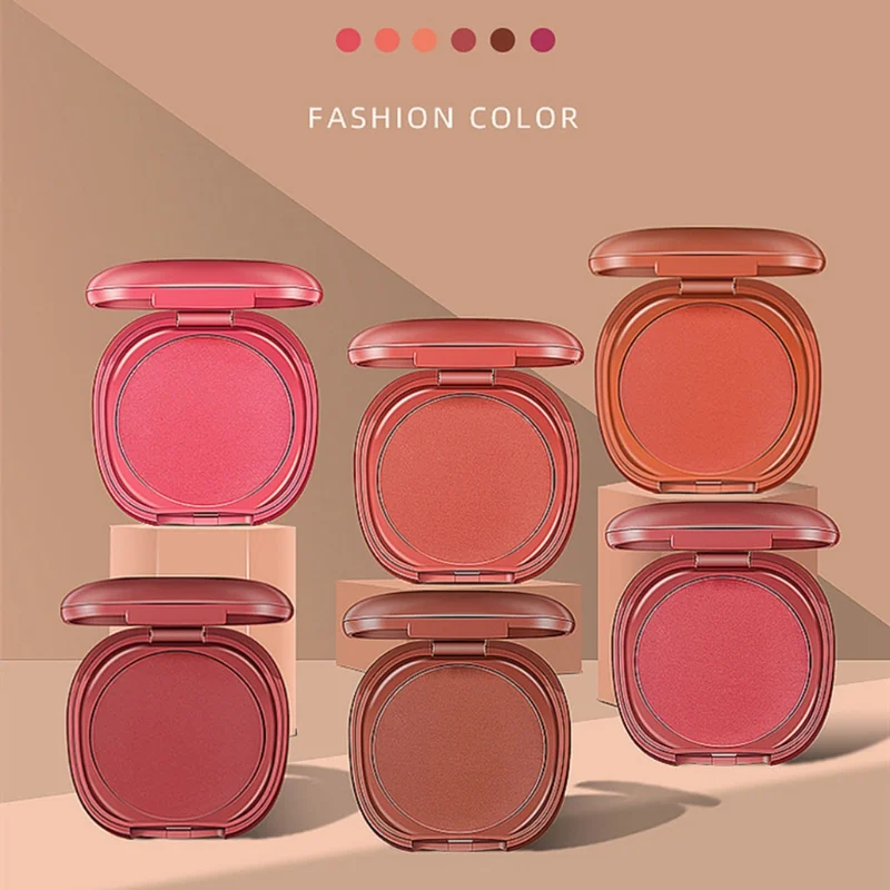 

Single Color Cheek Face Blusher Blush With Mirror Face Base Blusher Palette Brighten Skin Color Blush Makeup new