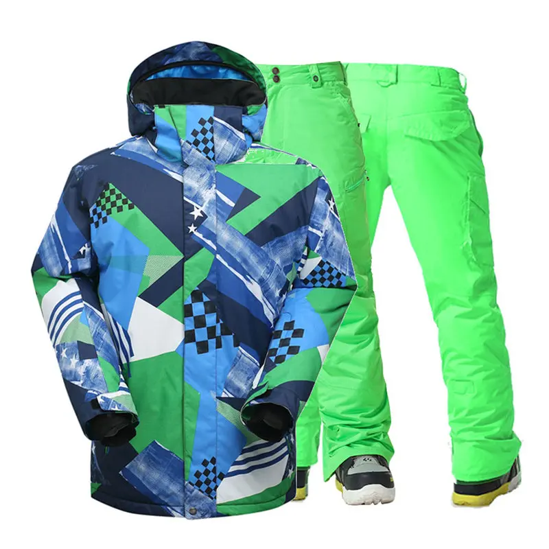 Высококачественные мужские лыжные куртки и штаны уличные спортивные костюмы для