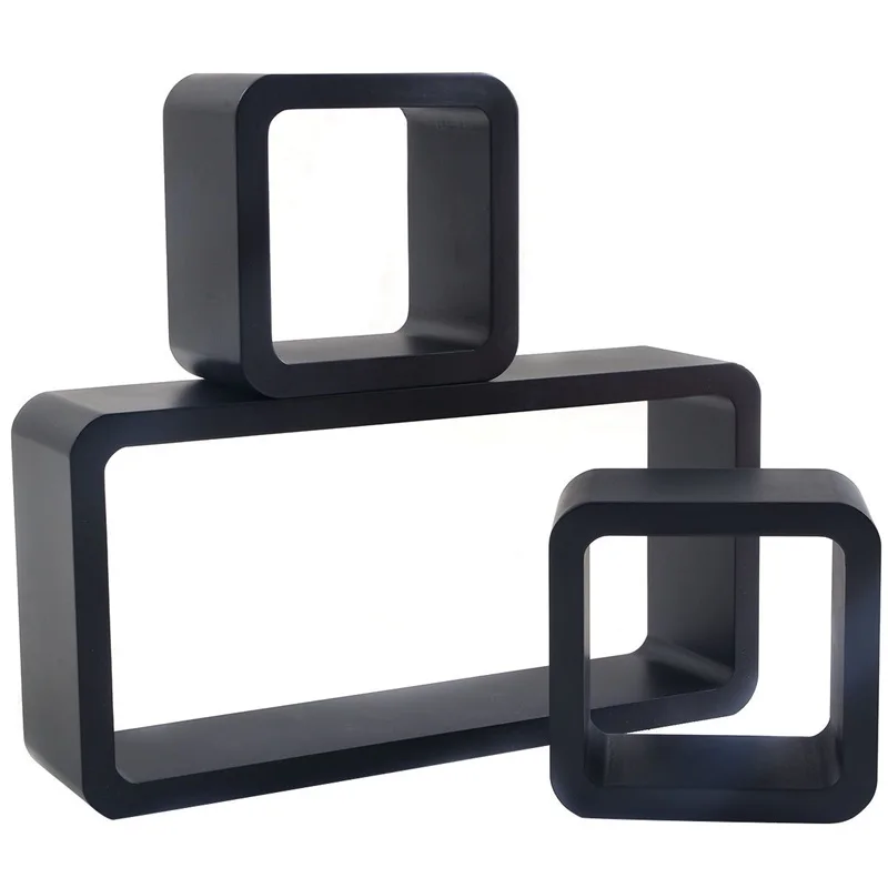 3 шт. 2 разных размера простой элегантный дизайн плавающий Настенный декор для