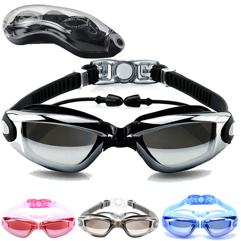 Диоптрические очки для плавания противотуманные водонепроницаемые взрослых
