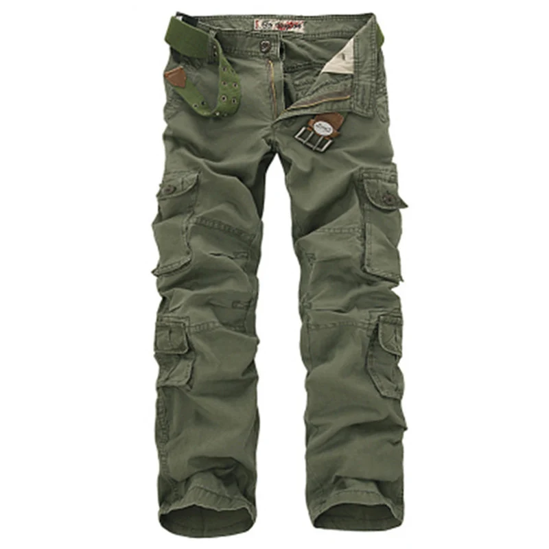 

Fashion Military Cargo Pants Men Loose Baggy Tactical Trousers Casual Cotton Cargo Pants Men Multi Pockets Big size