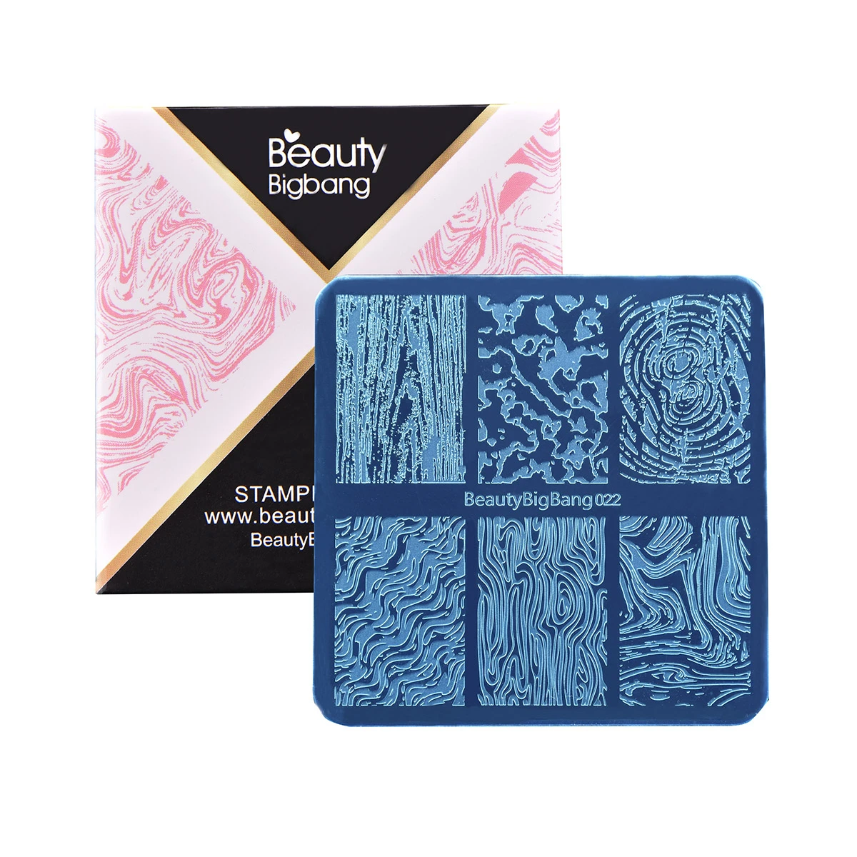 Набор пластин для штамповки Beautybigbang кольца с деревом и цветочным изображением 6