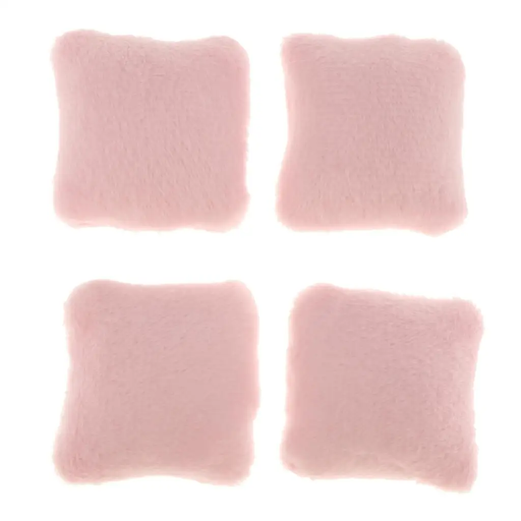 

4x 1/12 Dollhouse Pink Cushion Throw Pillows f/ Settee Simulation Access