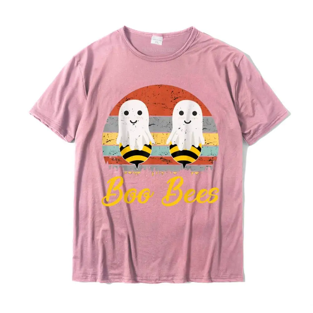 Винтажная забавная футболка Boo Bees на Хэллоуин Классические хлопковые мужские