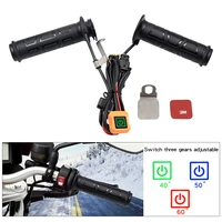 1pcs electric heating handlebar motorcycle heated handle grip motorcycle switch three level thermostat motorcycle heating grips
