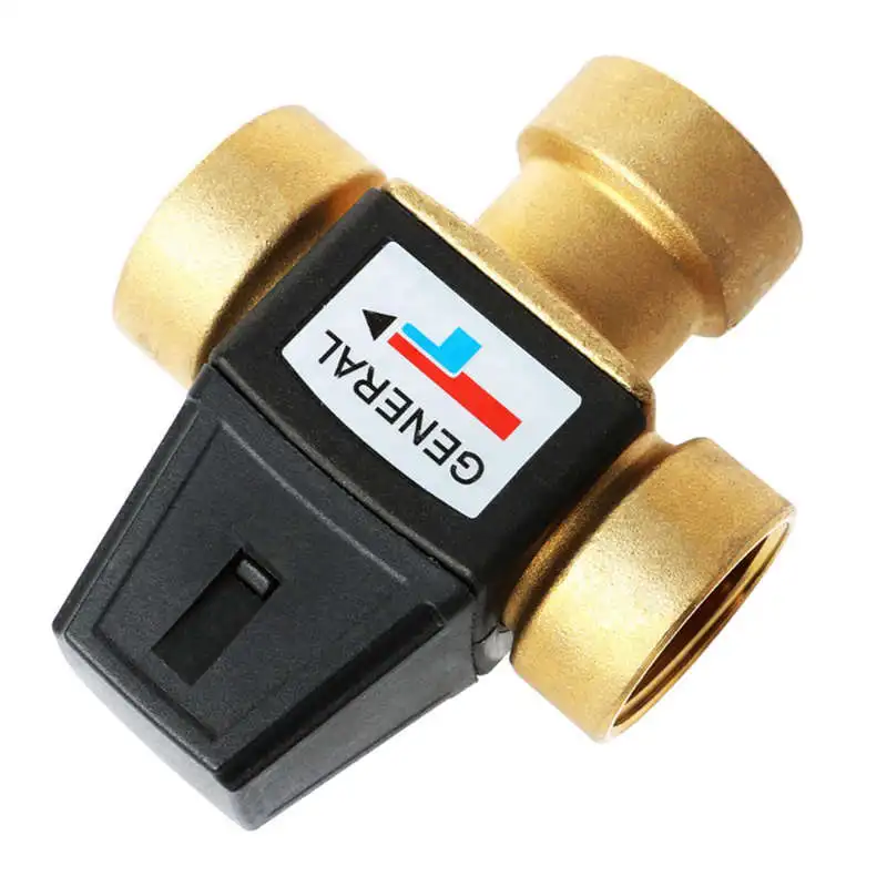 Dn25 Solar Water Heater Valve 3-Way Thermostatic Mixer 1 Inch 3 Way Male Thread Mixing |