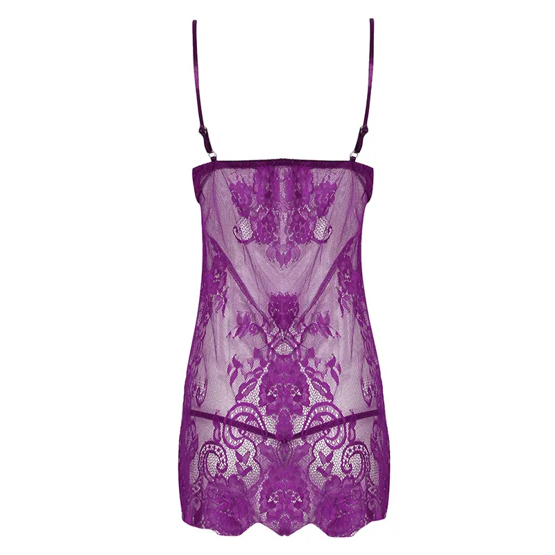 

Women Summer Lace Nightgown Sleepwear Pyjamas Negligee Babydoll Sexy Bathrobe Female Home Clothes Red S-XXL Tamptation Supplies