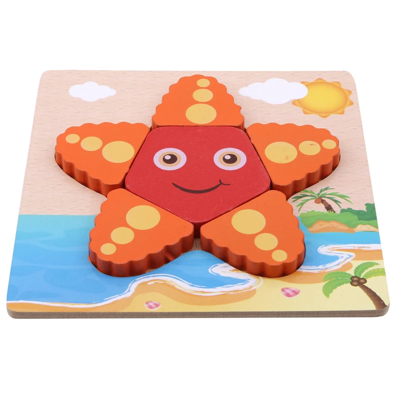 Сова бабочка мультфильм животных детские игрушки-пазлы для детей подарок ребенка Монтессори Обучающие деревянные игрушки