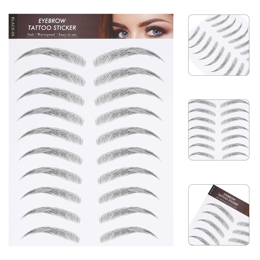 

12 Sheets Imitation Artificial Hairlike Transfer Sticker