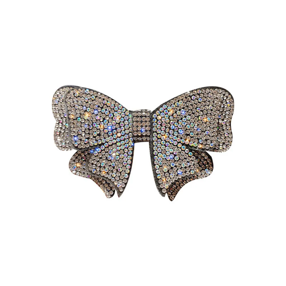 

Women Crystal Bow Rhinestone Hair Clip For Children Barrettes Fashion Hairgrips Waterdrop Hairpins Hair Accessories