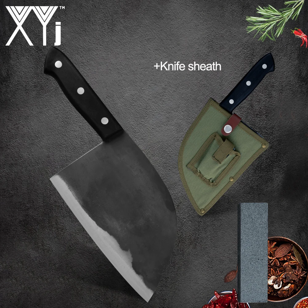 XYj кухонный нож для мясника 6 5 ''ручной работы кованая стальная точилка
