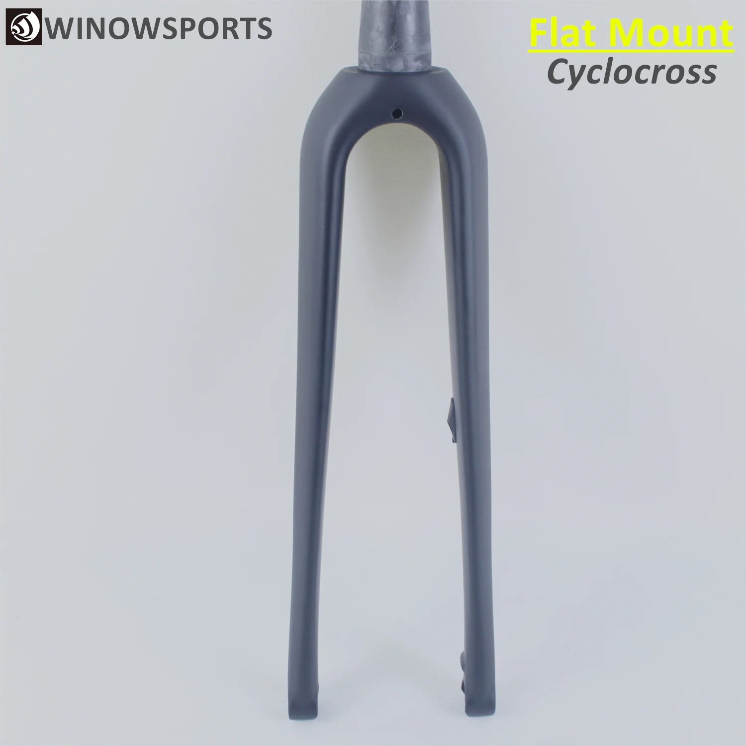 

Winowsports disc brake gravel fork Flat mount 700*42C Carbon Cyclocross Bicycle Disc Fork Thru axle 100*12mm or 100*15mm fork