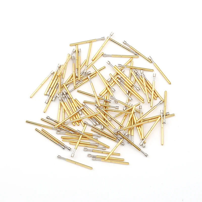 

New Hot Selling 100PCS of P75 Series Brass Spring Test Probe with Nickel Plated Needle Diameter Electronic Spring Test Probe
