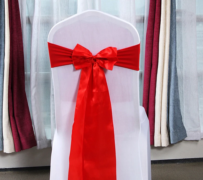 25 шт. свадебные ленты для стула | Дом и сад