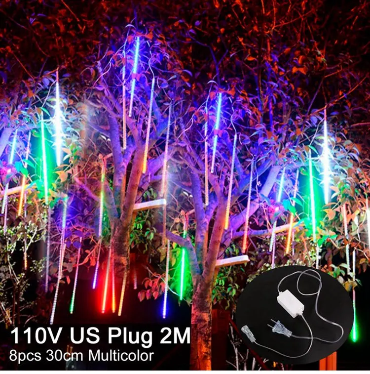 Multicolor US Plug 3 20LED светильник "ветви ивы", рождественские украшения для дома, рождественский подарок, новогодний декор, рождественские настольные декоративные светильники - Цвет: Multicolor US Plug 3