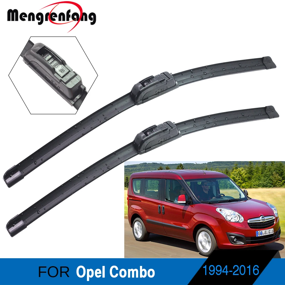 Для Opel Combo B C D 1994-2016 автомобильные передние стеклоочиститель Мягкие резиновые