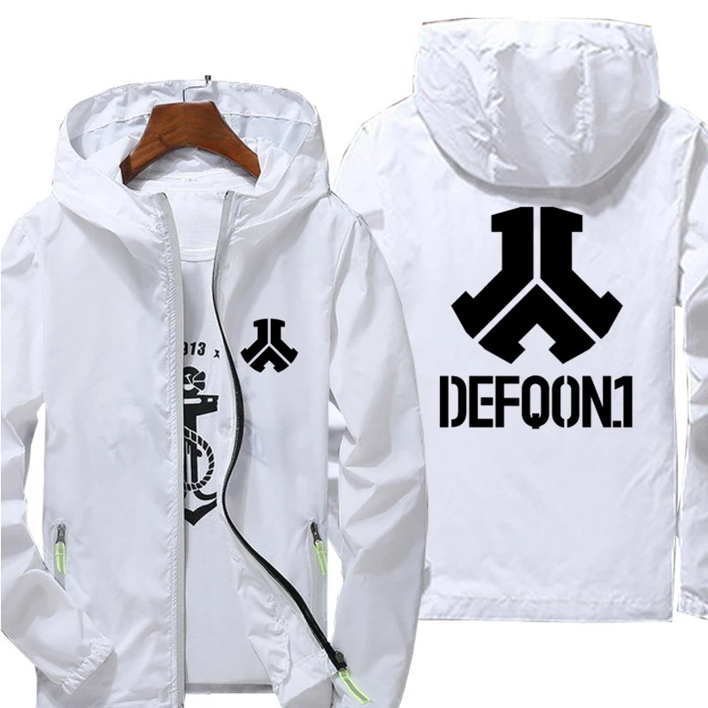 Defqon 1 Ветровка тонкая Светоотражающая Солнцезащитная негабаритная Ультралегкая