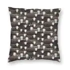 Наволочка для подушки с овечкой, декоративный квадратный чехол для подушки с животными, 40x40