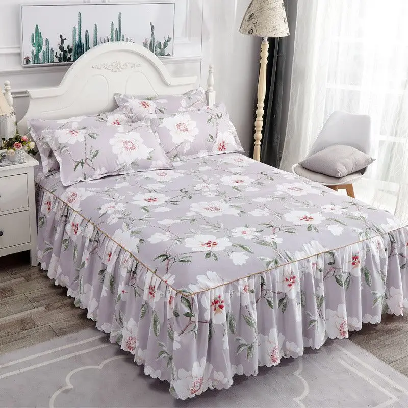 Саржевое изысканное нескользящее покрывало постельное белье для принцессы