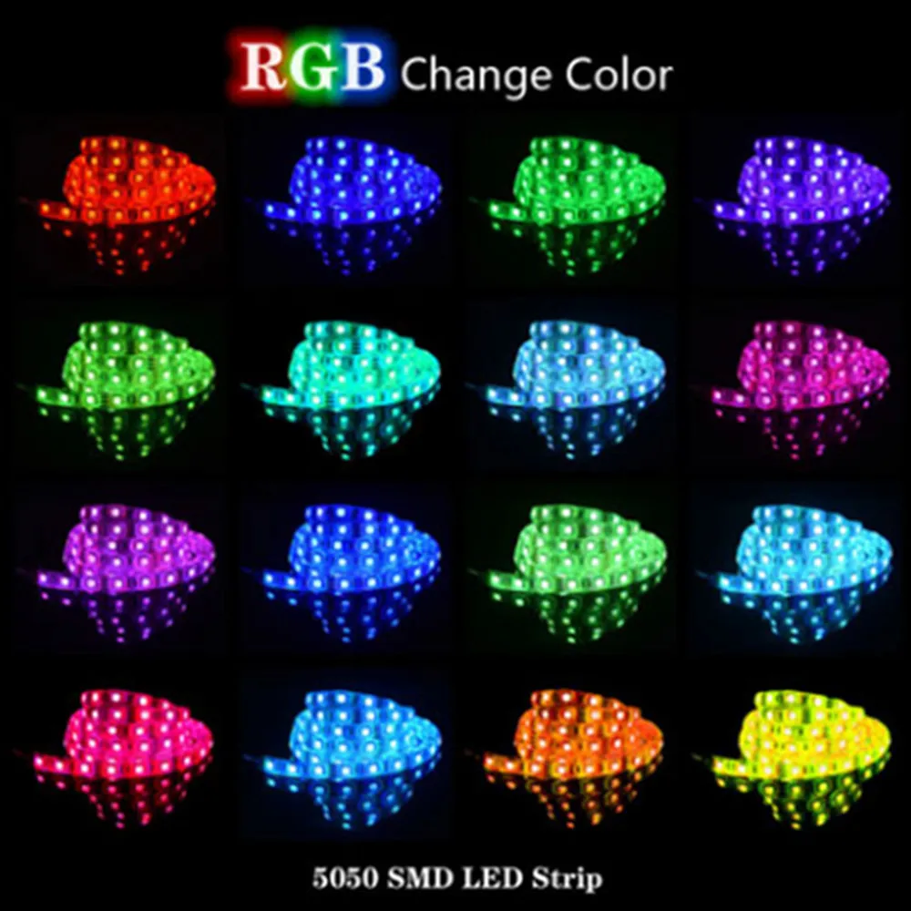 Bluetooth 5 в usb Светодиодная лента rgb лампа Гибкая 1 м 2 3 SMD 5050 для HD ТВ подсветильник