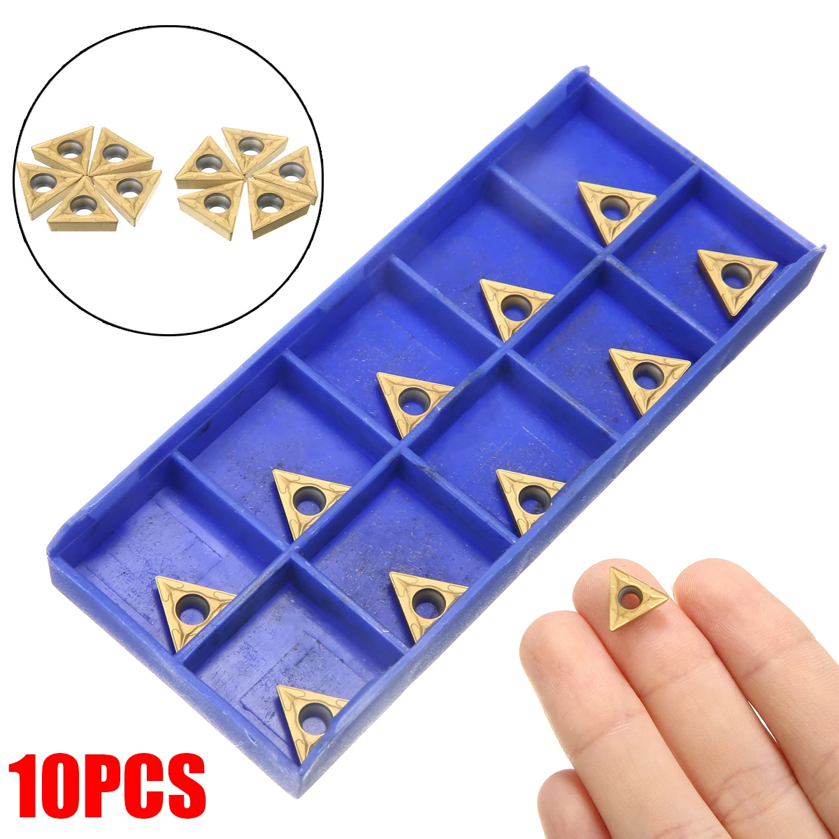 

10PC Internal Turning Inserts Carbide Internal Thread Inserts Lathe Tools Industrial Production Machinery Parts