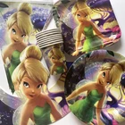 Набор одноразовой посуды Omilut Elf Tinkerbell, набор Tinkerbell для дня рождения, украшение для вечеринки в честь рождения ребенка
