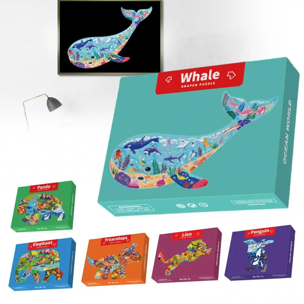 

Cartoon Animal Pattern Assembling Educational Puzzle Toys DIY Kids Jigsaw Kit
