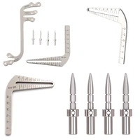 dental implant surgical drill guide set oral planting locator positioning drilling angle tooth measuring ruler dentistry tools