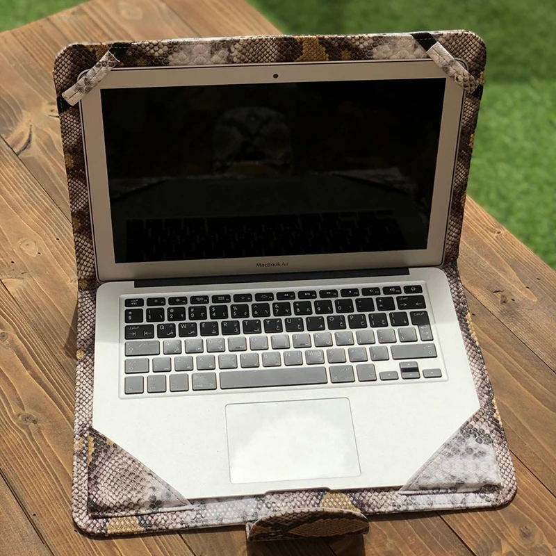 Alirattan новая сумка для ноутбука чехол 13 дюймов держатель Macbook змея Страус