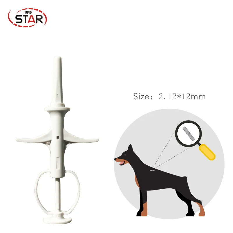 70 шт. шприц с микрочипом для животных идентификации домашних Икар 2 12*12 мм собак