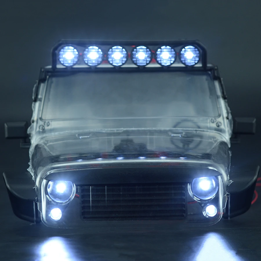 

Тяговое хобби км 1/8 Rc Гусеничный игрушечный автомобиль тело крыши Прожекторы + Передняя Задняя светодиодная лампа с подсветкой контроллер
