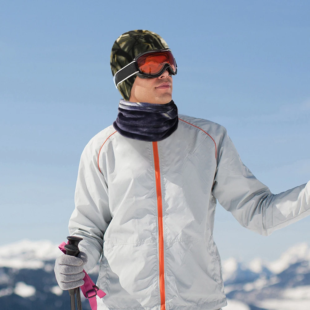 

Winter Cycling Hat Fleece Warm Windproof Women Men Outdoor Running Ski Caps Autumn Winter Wool Blends Soft Warm Knitted Cap