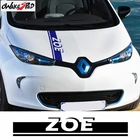 Для Renault ZOE электроэнергии автомобиля капот полосы Декор Стикеры гоночный спортивный стиль Авто тела крышка двигателя виниловые наклейки