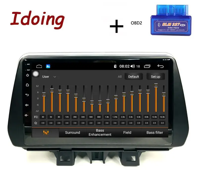 with OBD Idoing " 4G+ 64G 2.5D ips Восьмиядерный автомобильный Android 8,1 радио плеер для hyundai Tucson/ix35 gps навигация нет 2din 2 din dvd - Цвет: with OBD