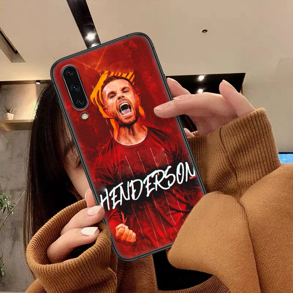 

Jordan Henderson Soccer Football Phone Case For Samsung Galaxy A 3 5 7 8 10 20 20E 21S 30 30S 40 50 51 70 71 black Coque